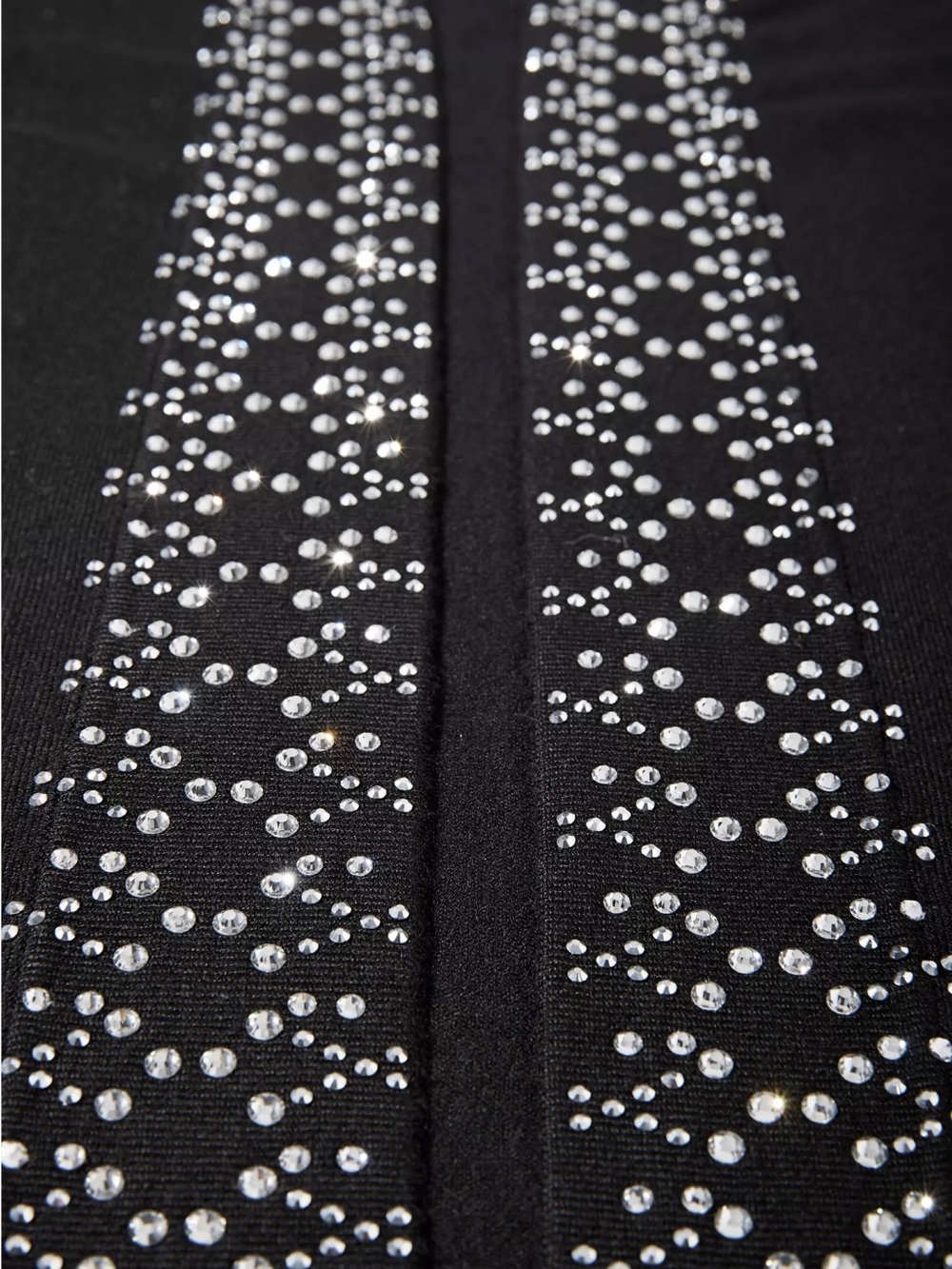 Boston Proper Black Boot-Cut Pants with Sparkle Trim - Picture 2 of 10